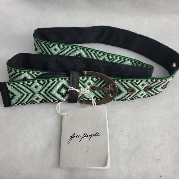 Free People Moving To Mars Printed Belt Cotton S/M - Picture 2 of 9